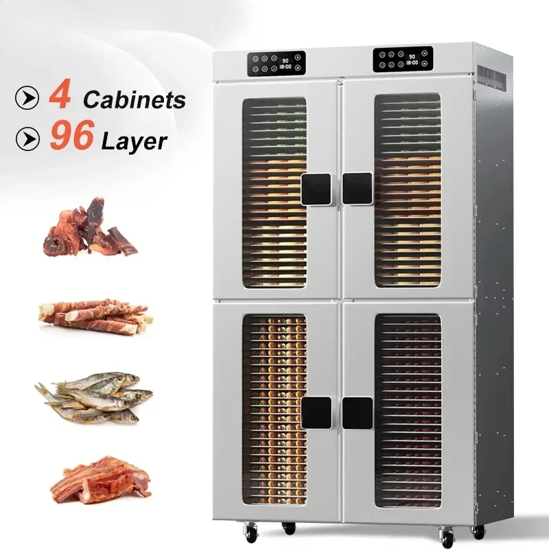 Fully Automatic Furit Dehydrator Machine Industrial Fruit Vegetable Fish Meat Food 220V Electric Dryer Machine