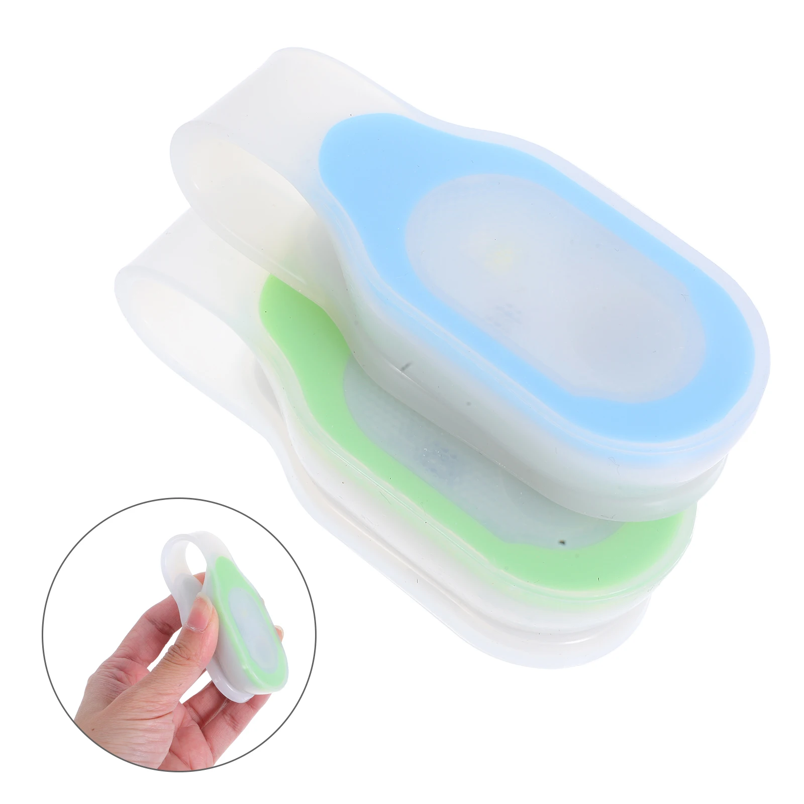 

2pcs LED Magnetic Clip Light Hands-Free Safety Flashlight for Running Outdoor Jogging Lightweight Durable Silicone running Lamp