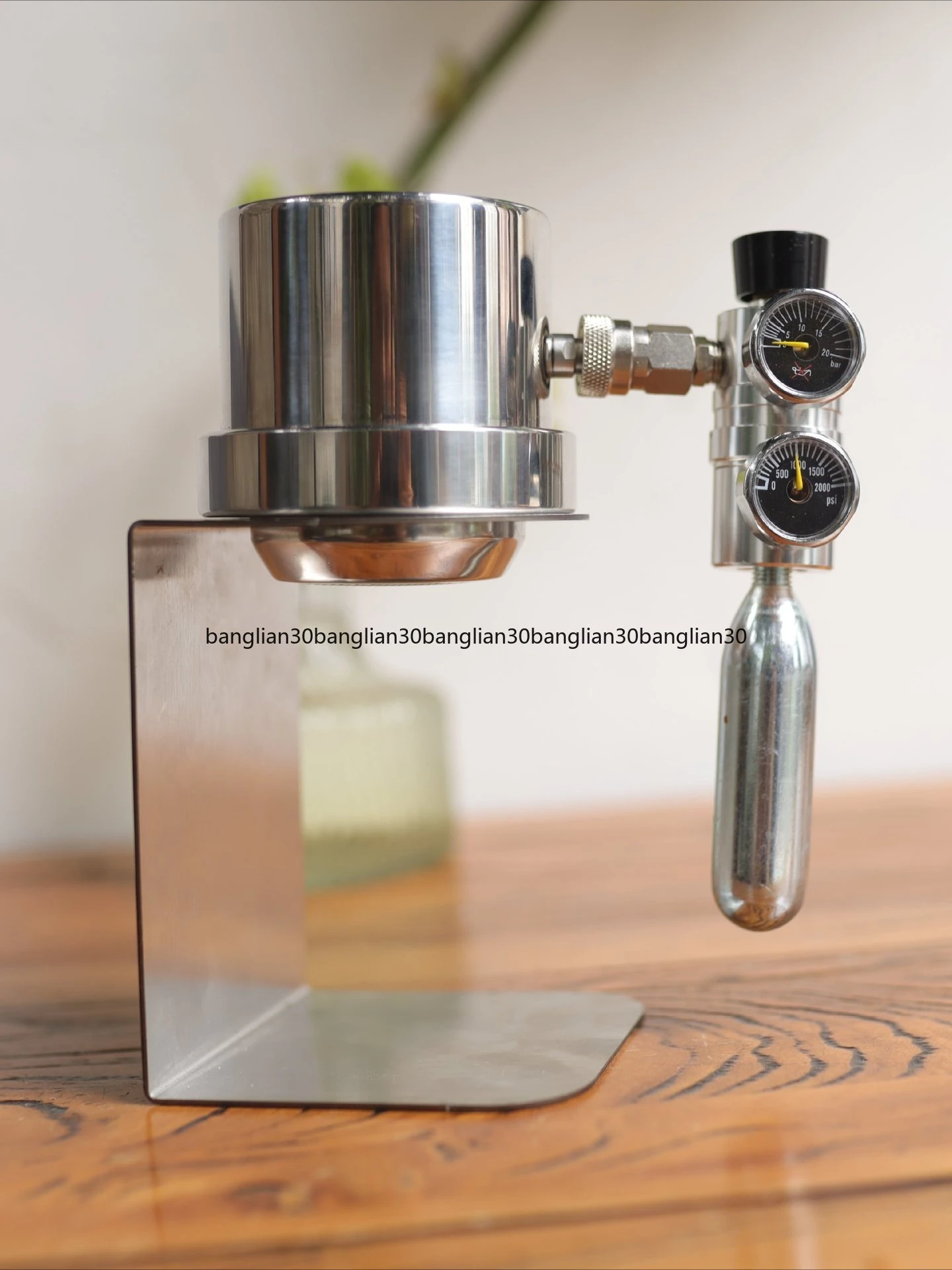 

Портативная плоская кофемашина из нержавеющей стали с воздушным насосом, горшок мокко высокого давления