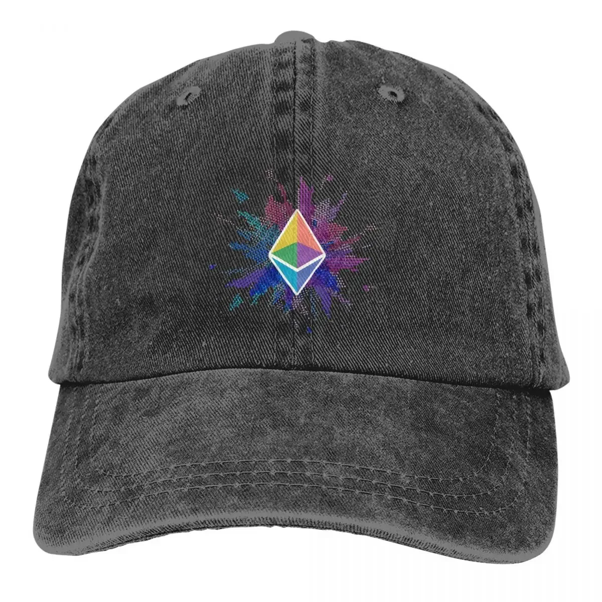 

Ethereum 2.0 Foundation Baseball Caps Peaked Cap Crypto Coin Sun Shade Hats for Men