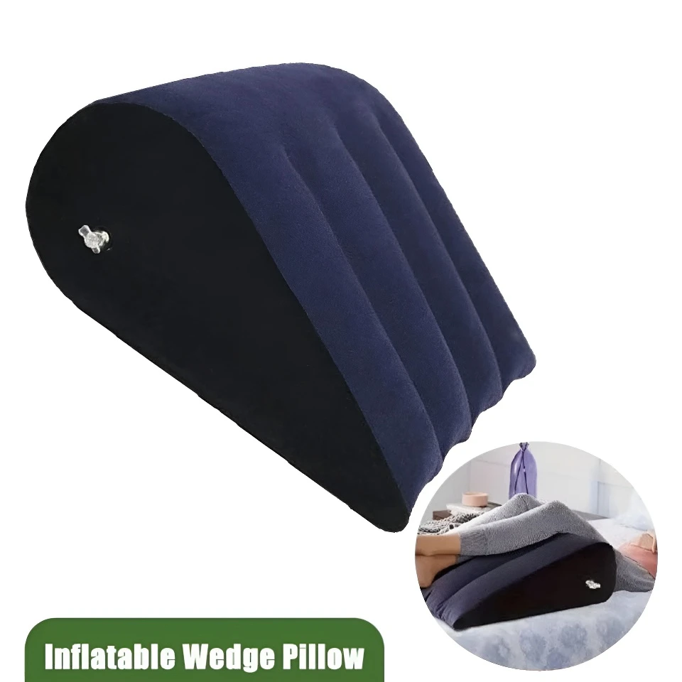 

Inflatable Wedge Pillow Leg Positioner Pillows Travel Camping Pillow For Sleeping Portable Body Positioners For Leg Elevation