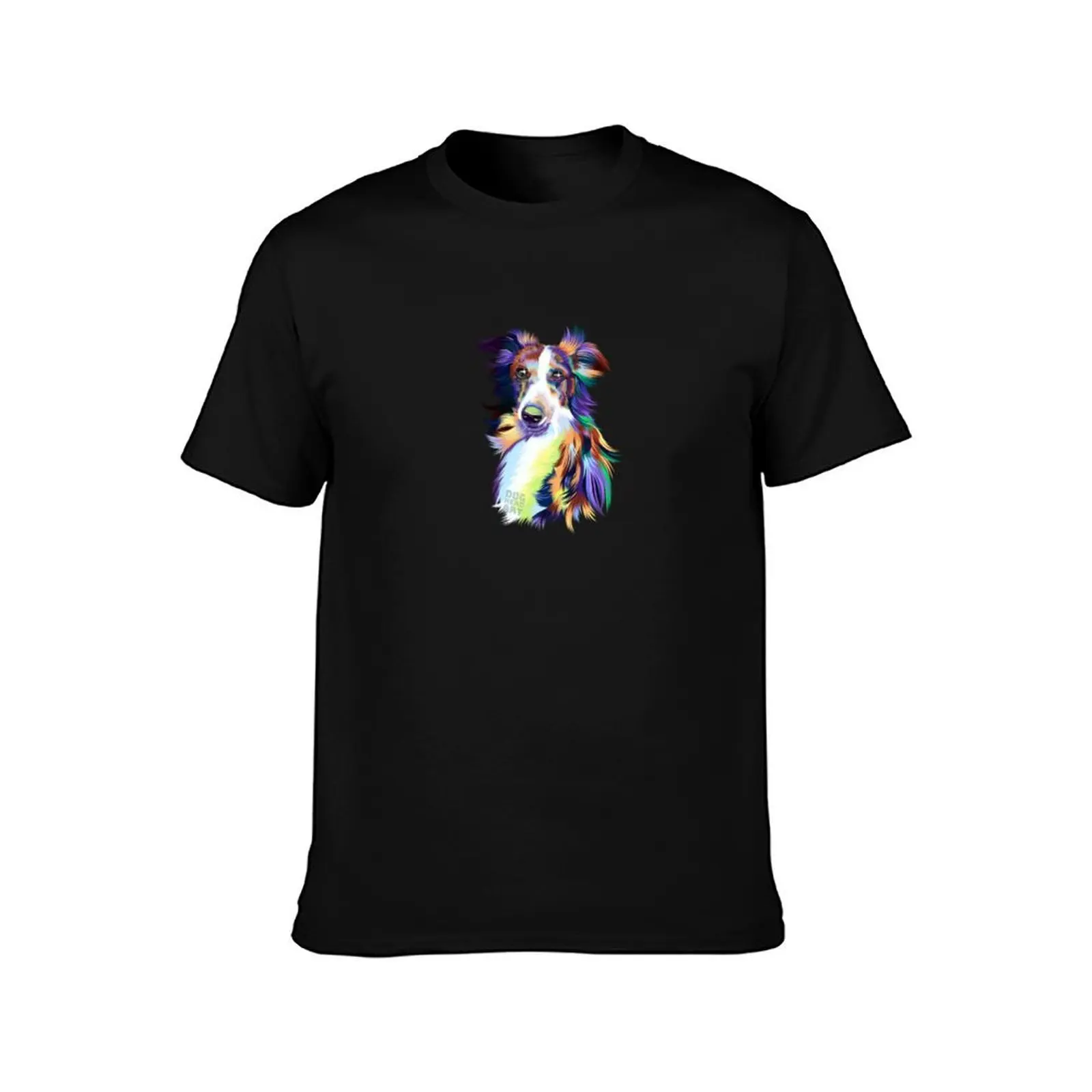 Rainbow Silken Windhound T-Shirt Summer Casual Cotton Tee Oversized Streetwear Tops Vintage Graphic Print Unisex Men Women