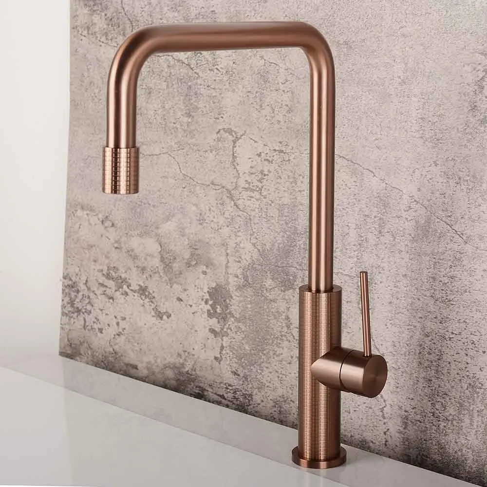 Minimalist Rotating Kitchen Faucet 304 Stainless Steel Cold Hot Water Sink Tap