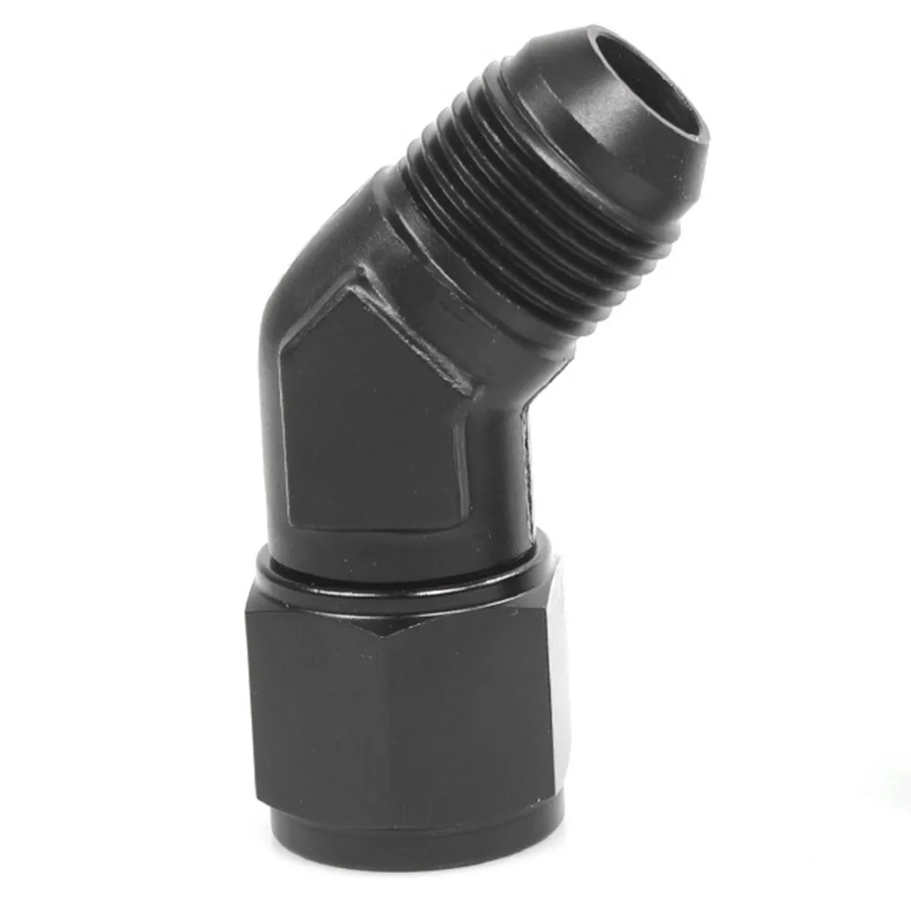 Aluminum AN4 AN6 AN8 AN10 AN12 Male to AN Female 45 Degree Swivel Union Coupler for High Flow Cooling and Fuel Lines
