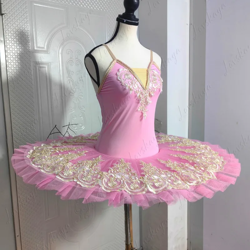 かわいい刺繍が施されたプリンセスバレエドレス 女の子用ダンスウェア レシタルパフォーマンスやスタジオ練習用