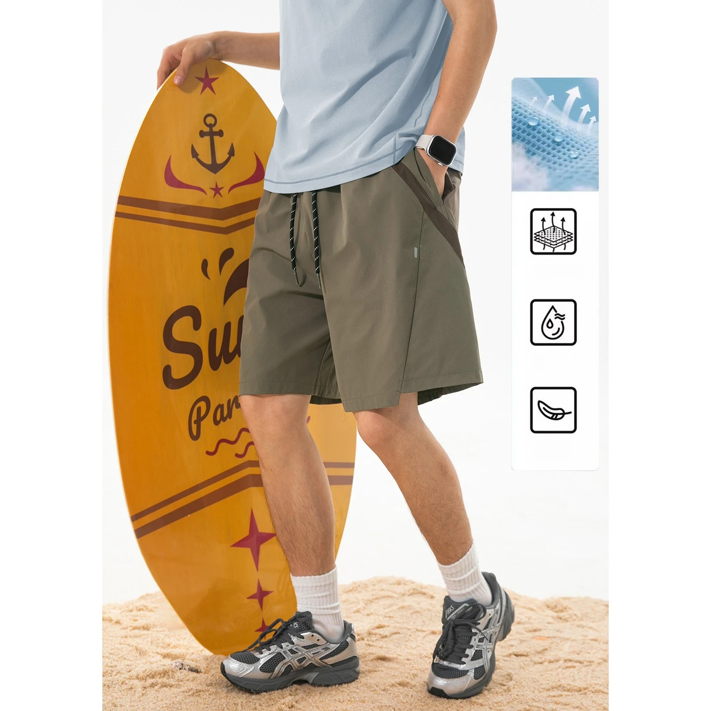 Men's Summer Thin Cargo Shorts - Loose Fit Streetwear Bermuda Shorts | Breathable Athletic Shorts Casual Sport Short Pants