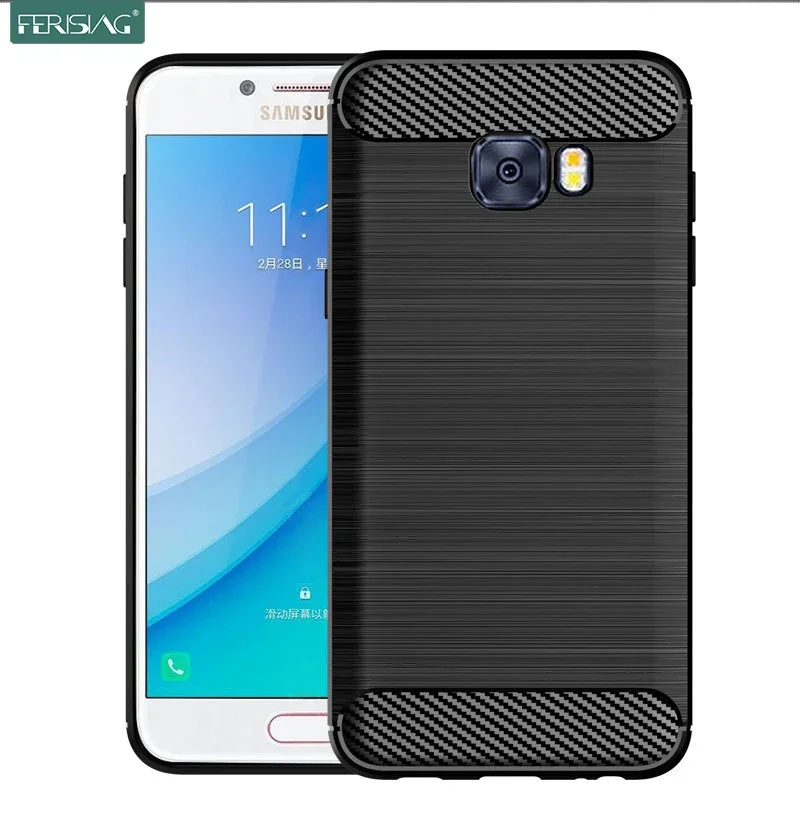 Case For Samsung Galaxy C5 / C5Pro Case Silicone TPU Bumper Shockproof Carbon Cover for Samsung Galaxy C5 Pro C5000 C5010 C5018