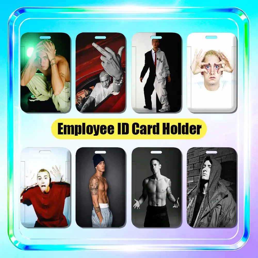 For Eminem Employee ID Card Holder Badge Office Student Bank Work Credit Decoration Case
