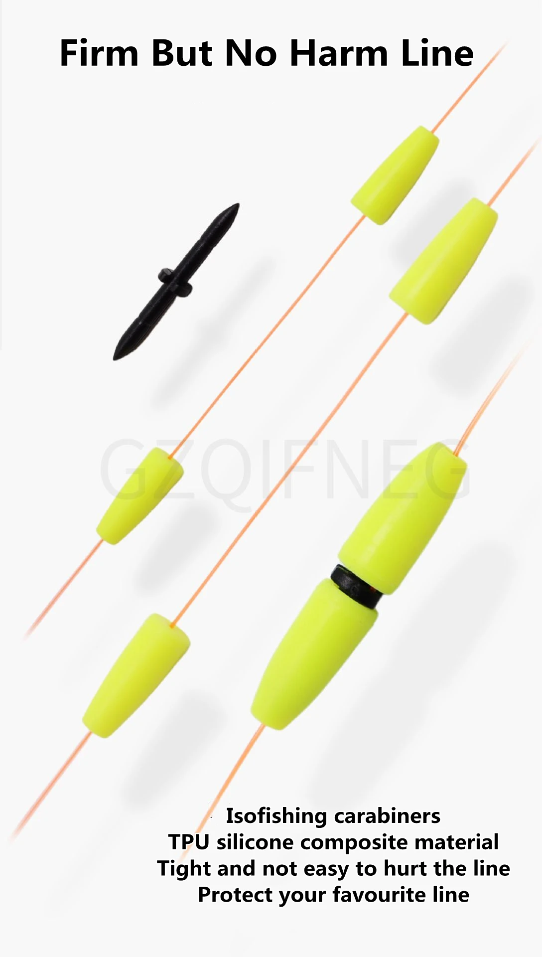 ZYZHE Meeresfischen-Posenstopper 10 Stück/Beutel – Apo Float Stopper für den Abstieg des Posen – Angelzubehör-Set – Detail 4