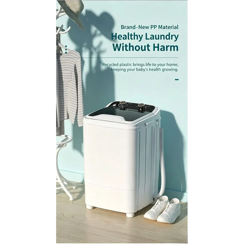 1PC 7.5KG Large Capacity Single Drum Single Barrel Household Semi-Automatic Small mini Washing Machine Dormitory
