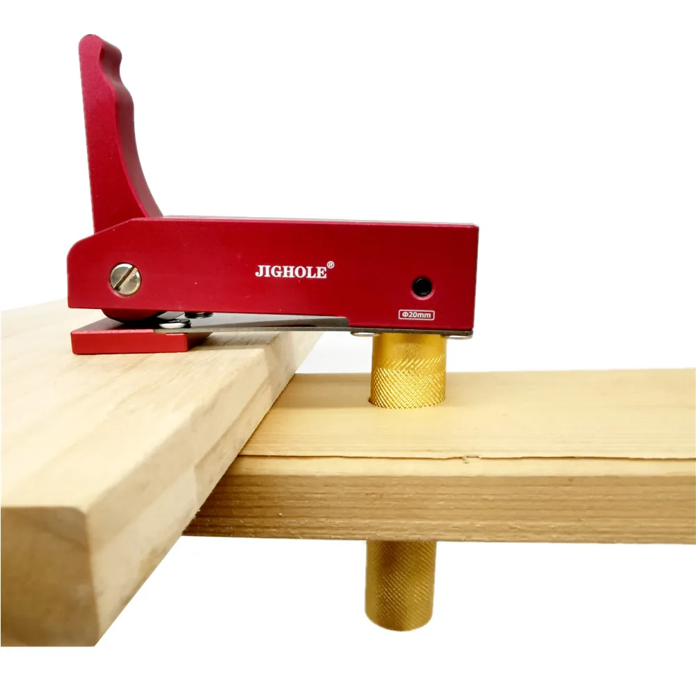 Woodworking Cepat Menahan Bangku Penjepit Anjing Desktop Cepat Bertindak Penahan Penjepit Dapat Diatur Cepat Tetap Klip untuk 19/20Mm Lubang Anjing