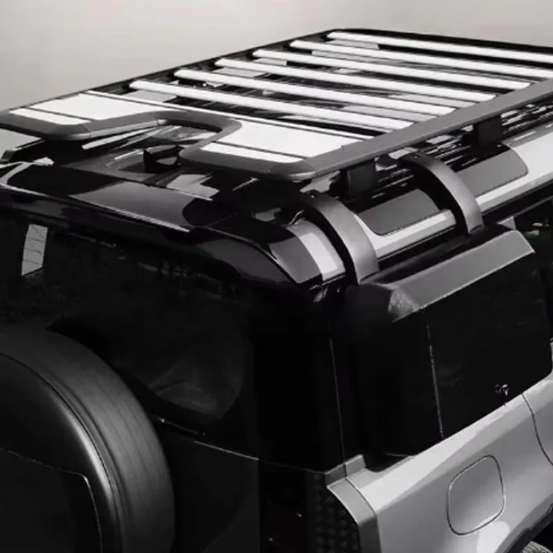 New Upgraded External Modification 2-piece Set Side Ladder Multi-Function Roof Platform Rack for Defender Accessories