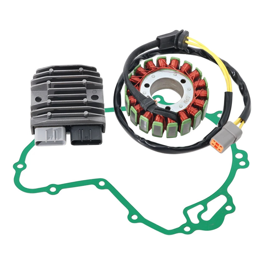 Motorcycle Gasket Generator Cover & Stator Coil & Regulator Rectifier Set For Can-Am Outlander 500/500 L/500 XT/570/650/800