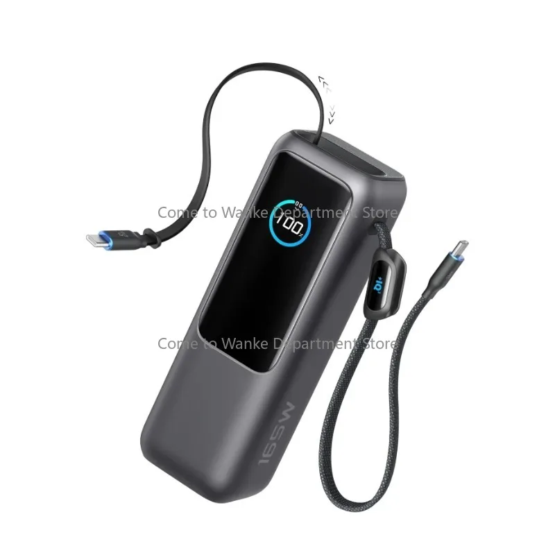 

Power Bank 25,000mAh 165W Ultra-Fast Portable Charger for Dual Laptops,Fast Charging Battery Pack with Built-In and Cables