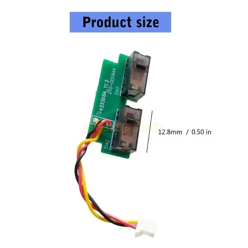 1 conjunto placa circuito microinterruptor placa botão lateral mouse soldado para g304 305 placa circuito mouse microinterruptor montagem soldada