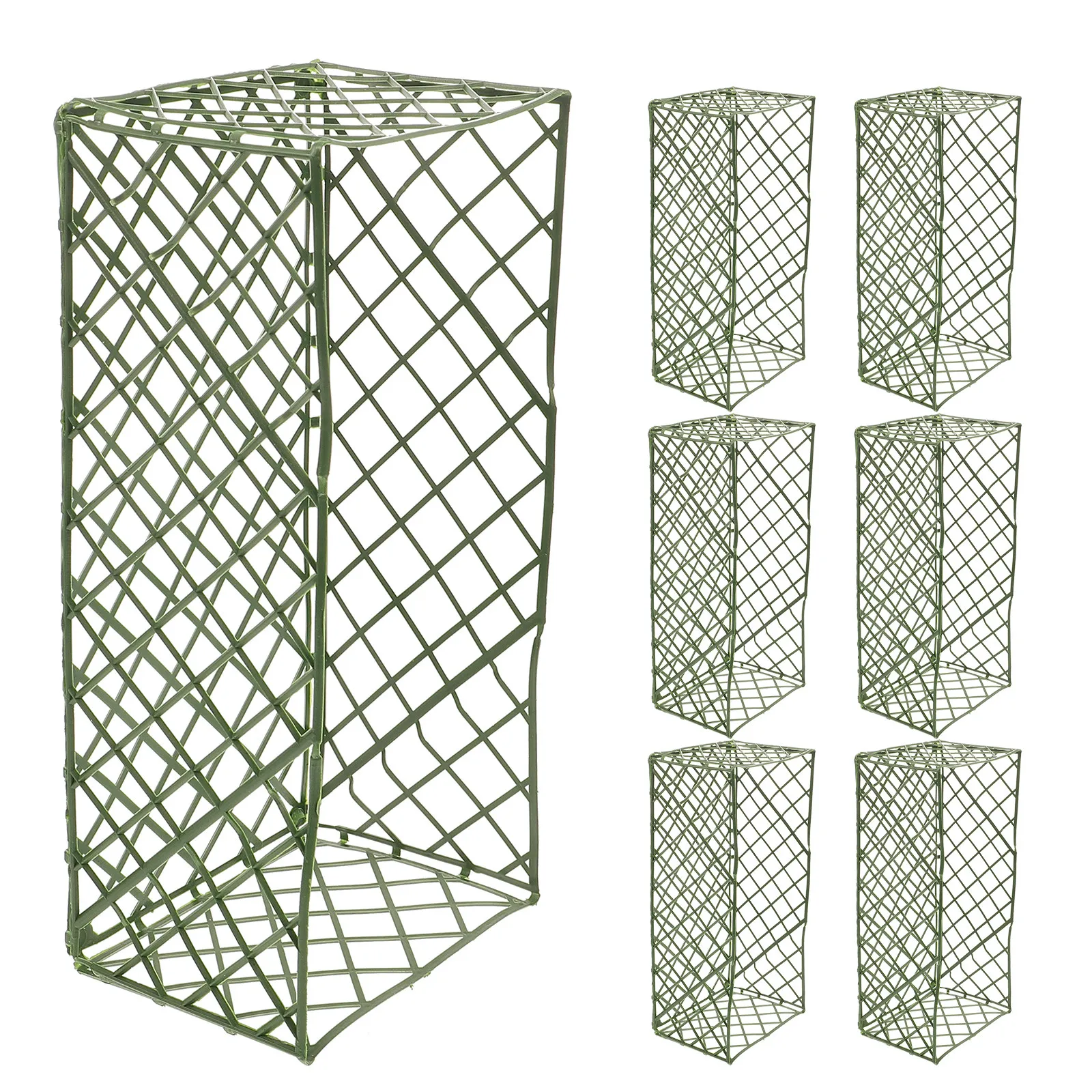 10pcs Floral Mud Cage Green Arrangement Supplies Flower Securing Frame Floral Soil Basket Wedding Arch Accessories Durable