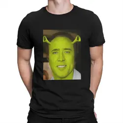 Men Shrek T Shirt Nicolas Cage Clothes Funny Short Sleeve Round Collar Tee Shirt New Arrival T-Shirt