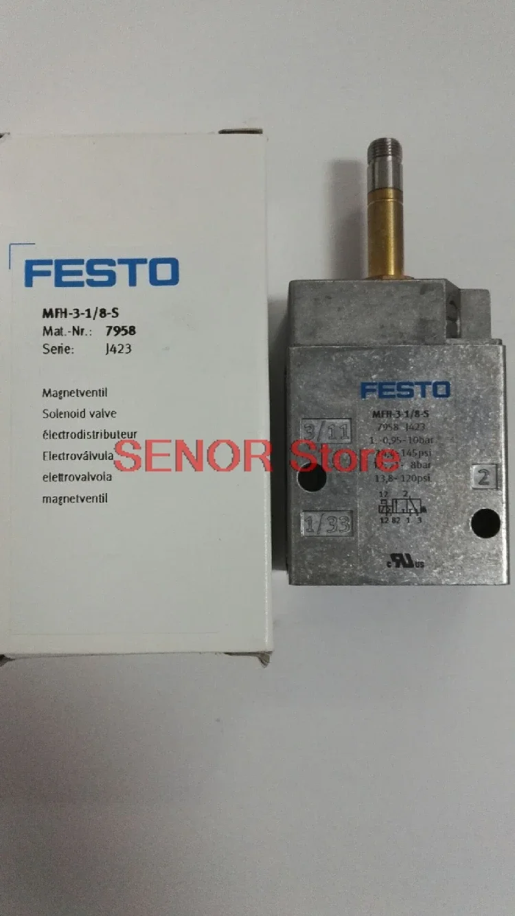 Brand new original solenoid valve MFH-3-1/8-S 7958 without coil