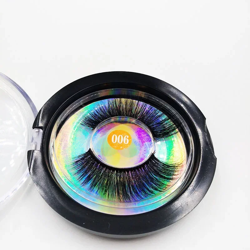 Ciglia sintetiche ultra leggere riutilizzabili Ciglia finte effetto naturale 3D per strumenti per il trucco degli occhi per l'estensione delle ciglia