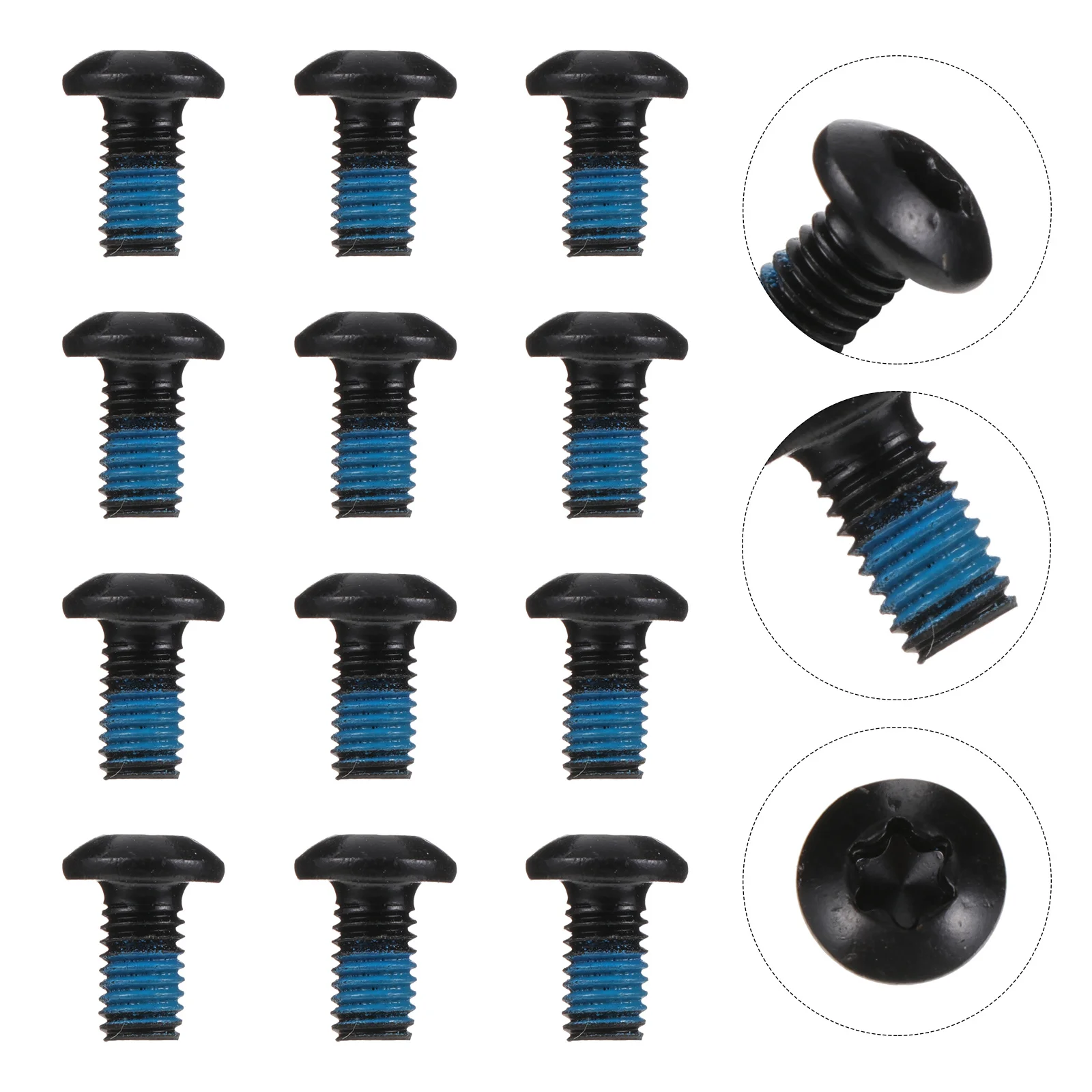 

12Pcs Bike Disc Screws Durable Alloy Steel Colorful Brake Disc Bolts Easy Install Rotor Fixing Screws Bike Part