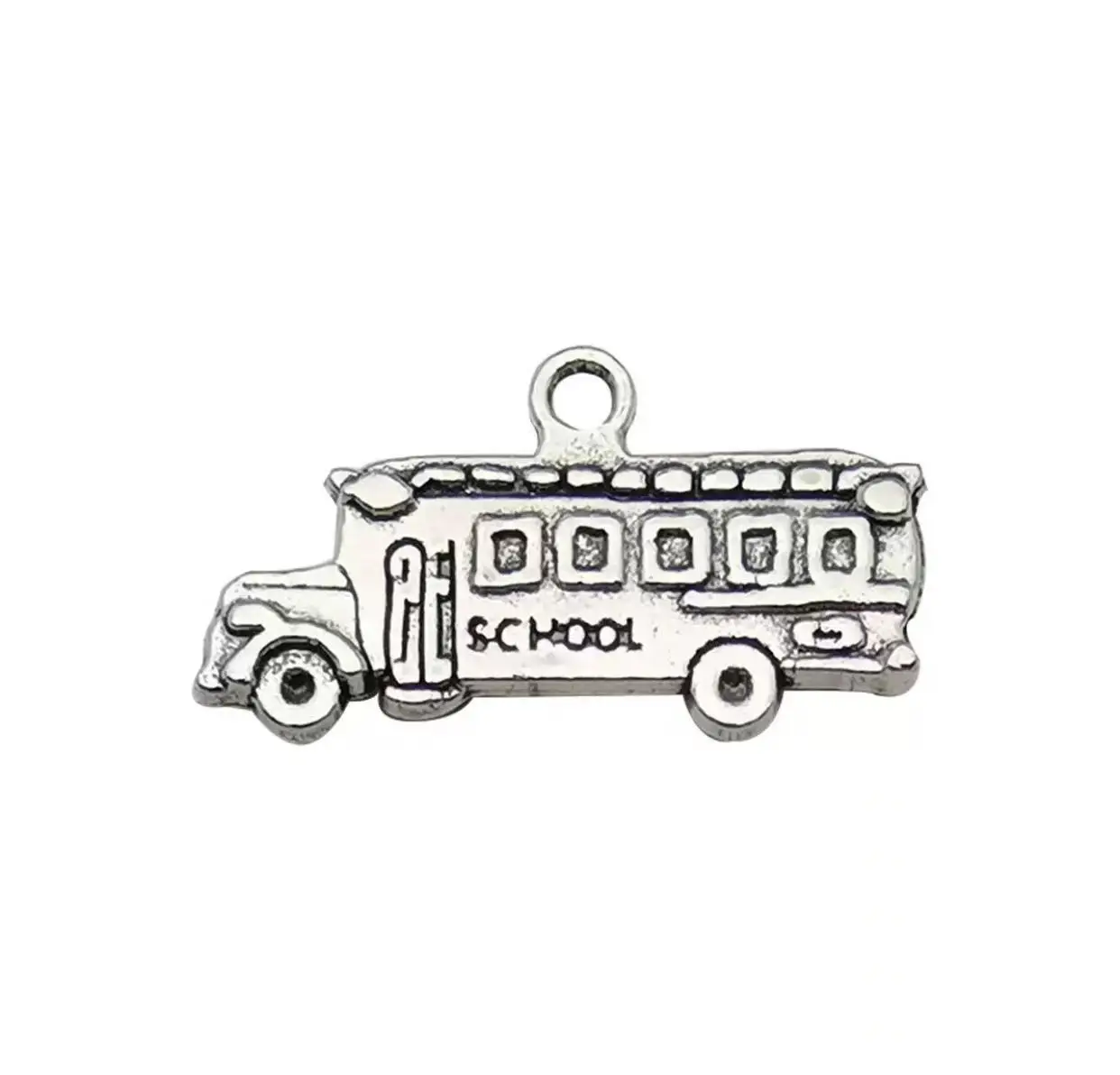 

15pcs 23*12mm Lovely school bus design pendants for handmade Zinc alloy metal HWZF0031