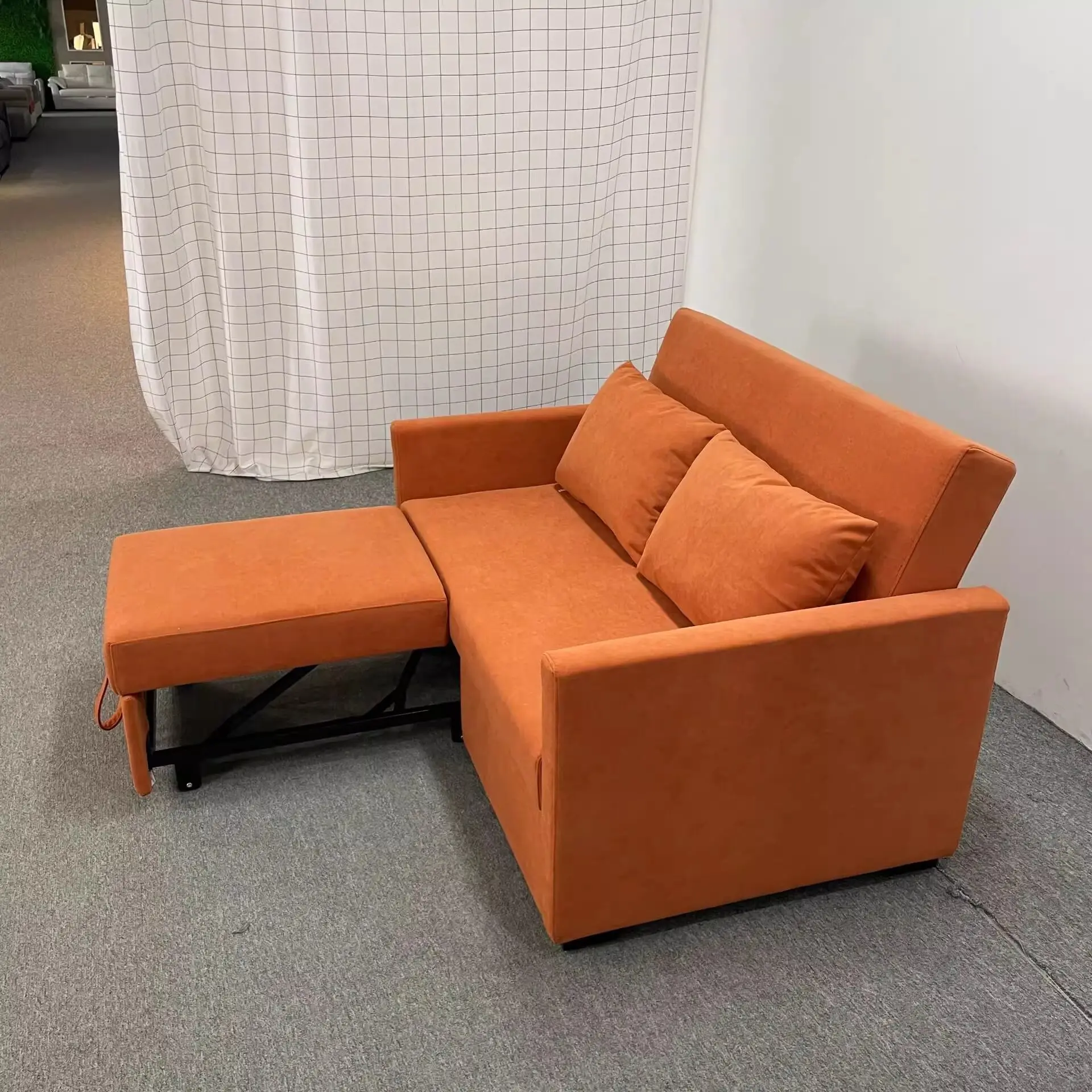 Retractable foldable dual-purpose double-draw small apartment sofa bed double sitting and lying double concubine combing