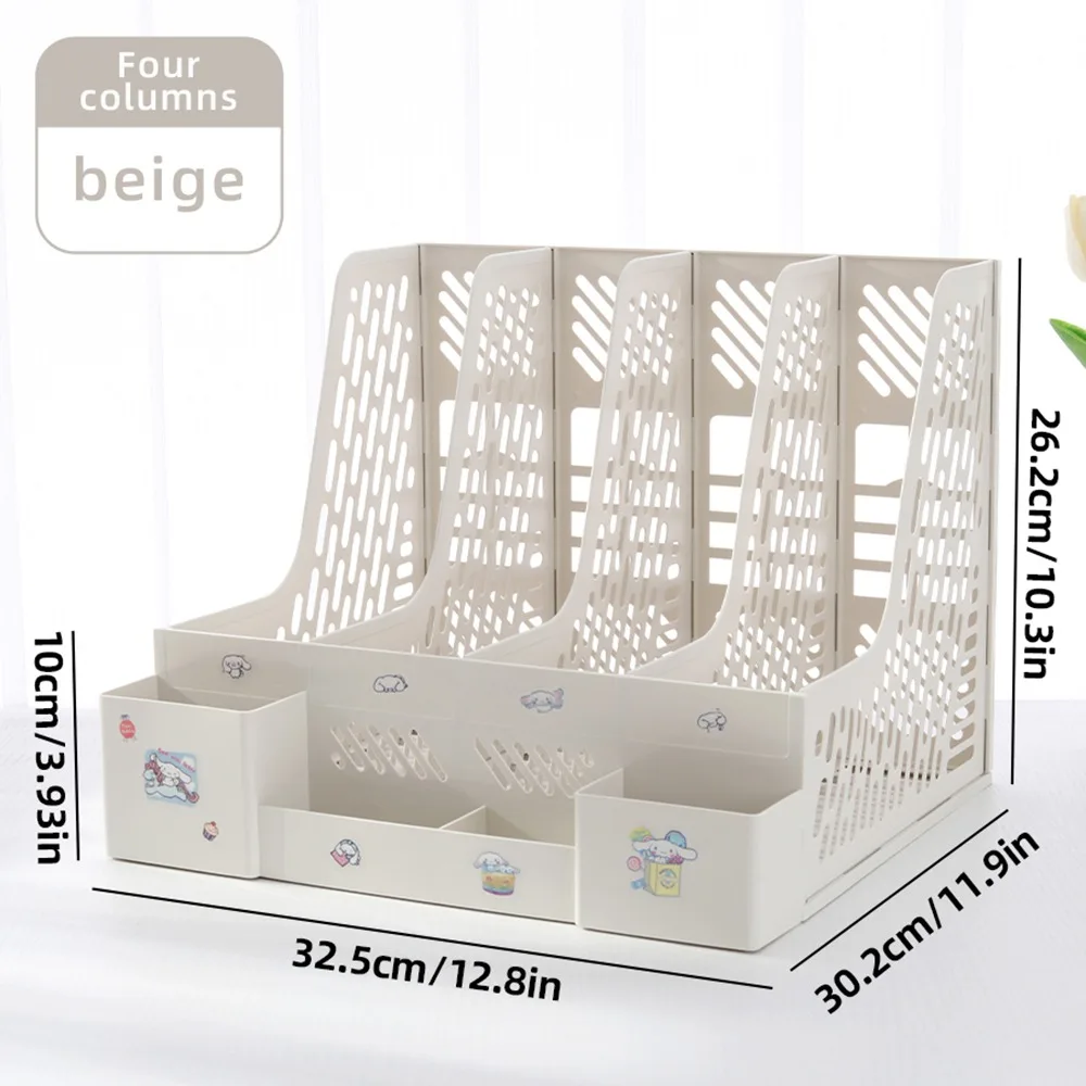 1Pcs Large Capacity Desktop File Rack A4 Document Certificates Multi-layer File Holder Tray Thickened Plastic