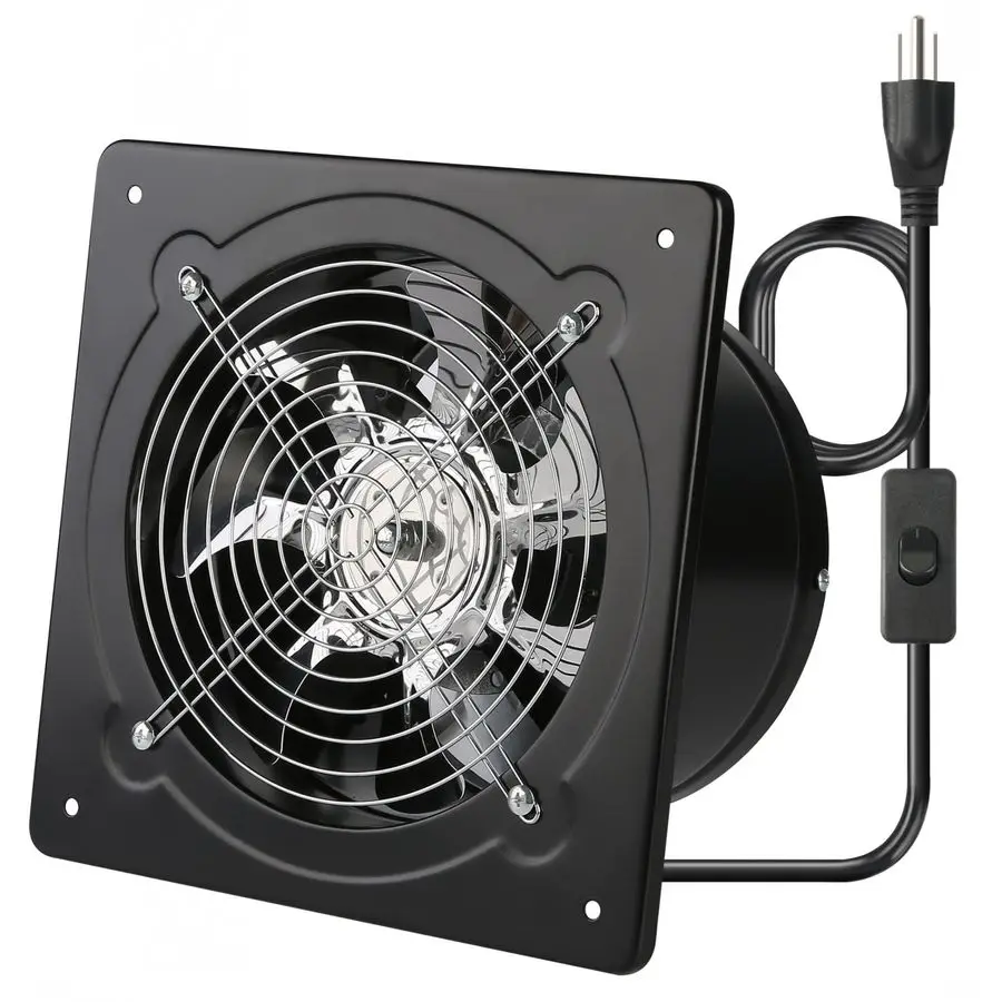 

Inch Exhaust Fan Metal Ventilation Fan With Switch Window And Wall Mounted Extractor Warehouse Fan With Check Valve For Kitchen,