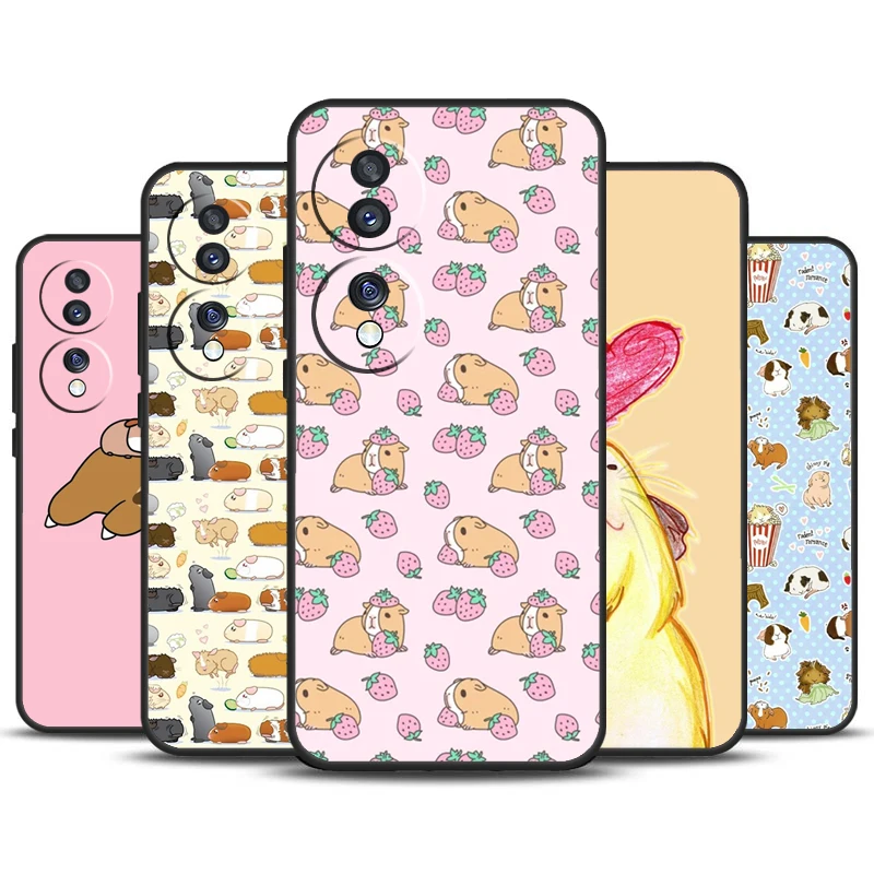 Cute Cartoon Guinea Pig For Honor Magic 6 5 Pro Lite 50 70 90 Case For Honor X9b X8b X7 X8 X9 X6a X7a X8a X9a Cover