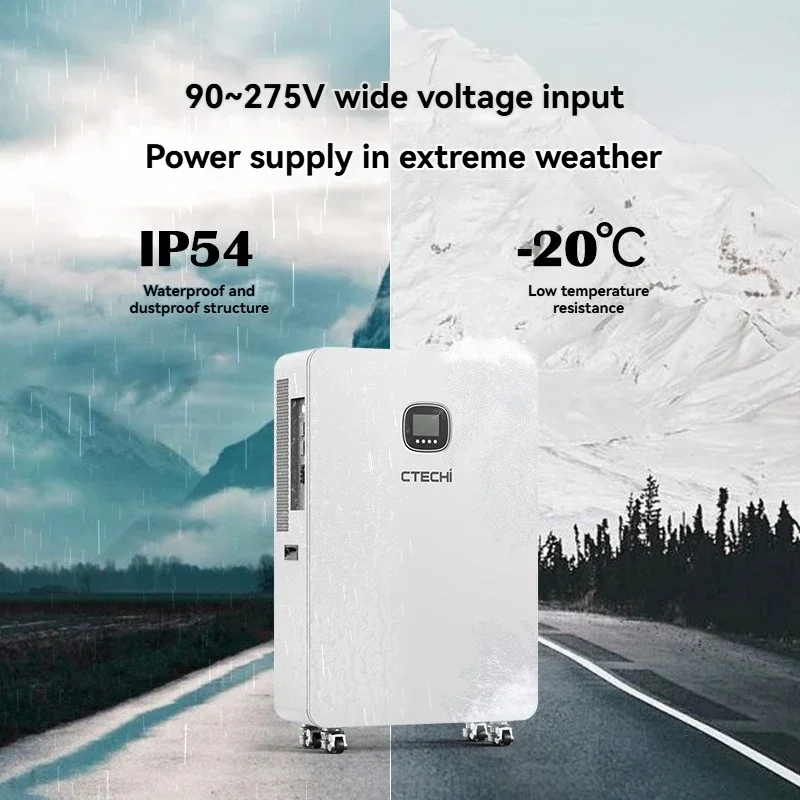 Inverter portabel daya tinggi 14 kW untuk rumah tangga dengan pembangkit listrik tenaga surya dan penyimpanan energi terintegrasi