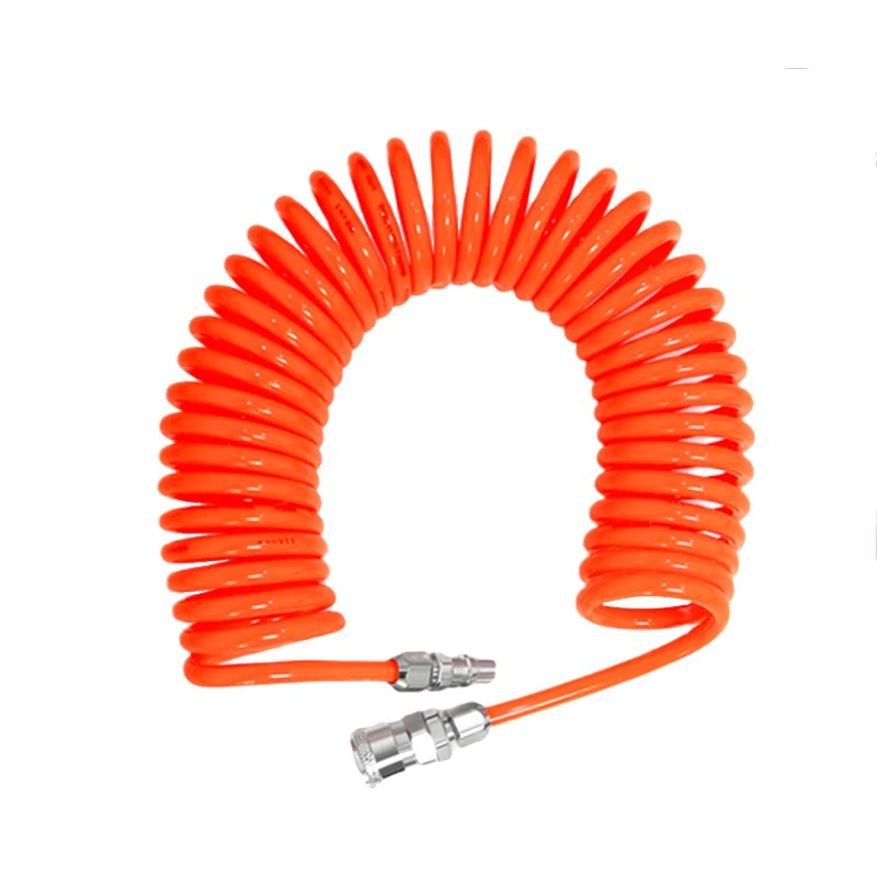 1pc Air Compressor PU Pneumatic Hose Telescopic Spring Spiral Tube 8x5mm 3 Meters SP20 PP20 Connector Power Tool Parts