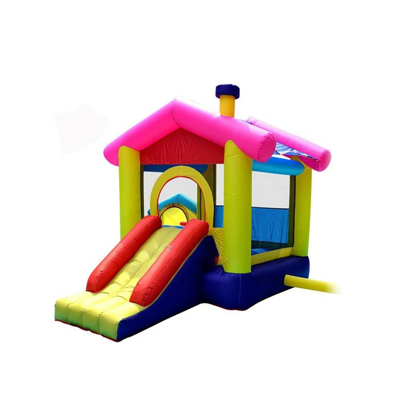 

Colorful Design Pop Customized Inflatable Slide Combo With Inflatable Bounce House Jumping Castle For Kids Fun Paly