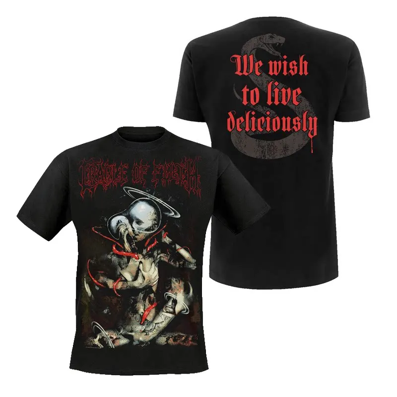 Cradle of Filth Emperor Band Extreme Gothic Black Metal Casual T-shirt Men's and Women's Luxury Band Brand  Rock Band 2026