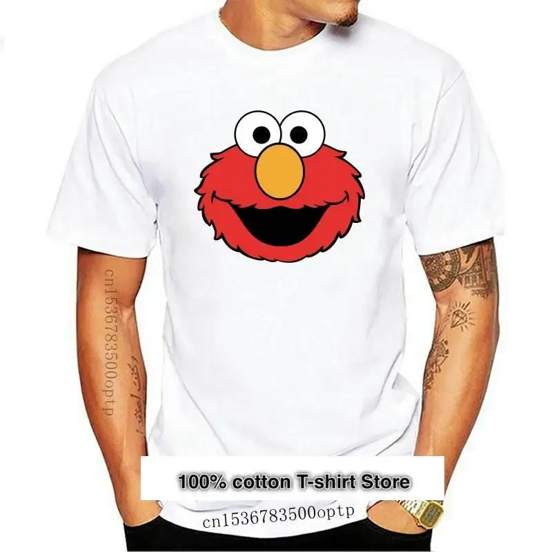 Sesam-Camiseta divertida de Elmo Face para hombre, regalo de broma, 2024