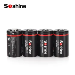 Soshine CR2 3V Primary Lithium Battery 3-Volt 1000mah Batteries Non-Rechargeable Battery for Microphones Camera Smoke Detector