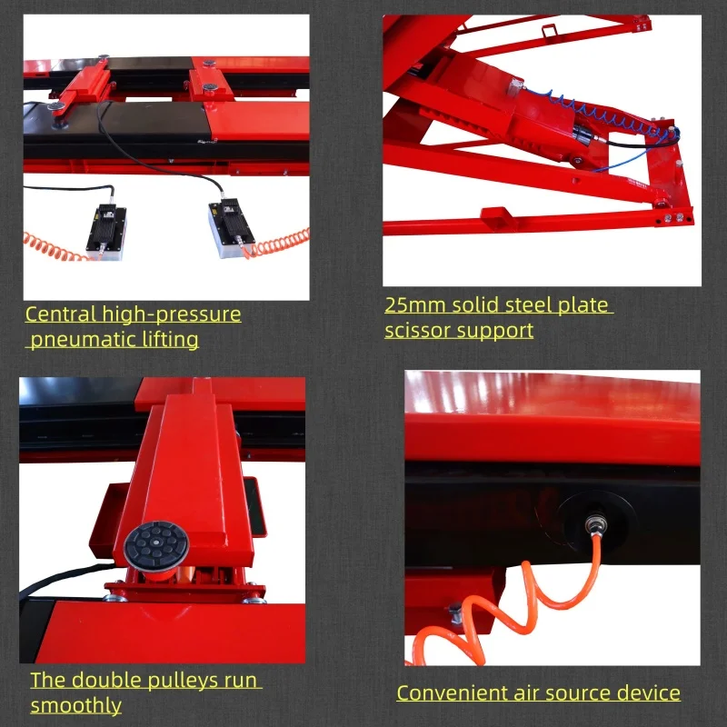 Scissor Car Lift/ Workshop In-ground Scissor Lift Platform/ Wheel Alignment Service Lift for Cars