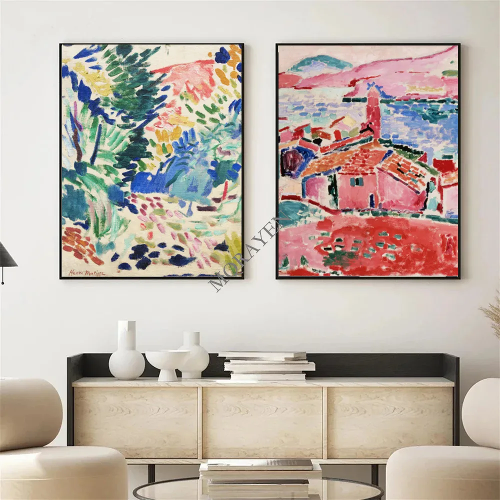 Henri Matisse Exhibition Flower Abstract Colorful Landscape Poster Print Impressionist Canvas Painting Wall Art Home Room Decor