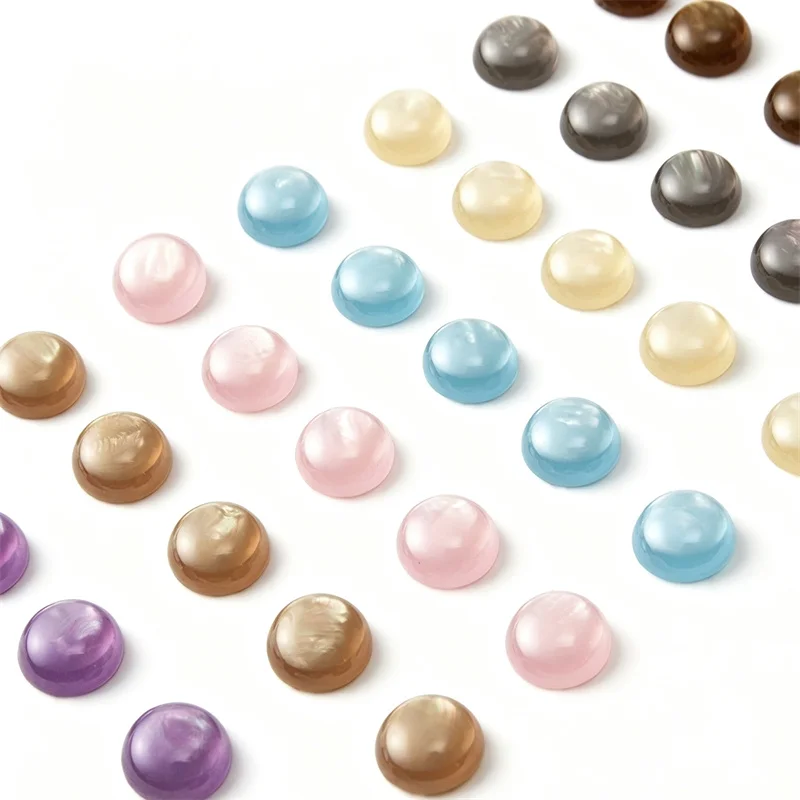New style 100pcs/lot 12mm 14mm 16mm color print geometry rounds shape resin cabochon diy jewelry garment hair accessory