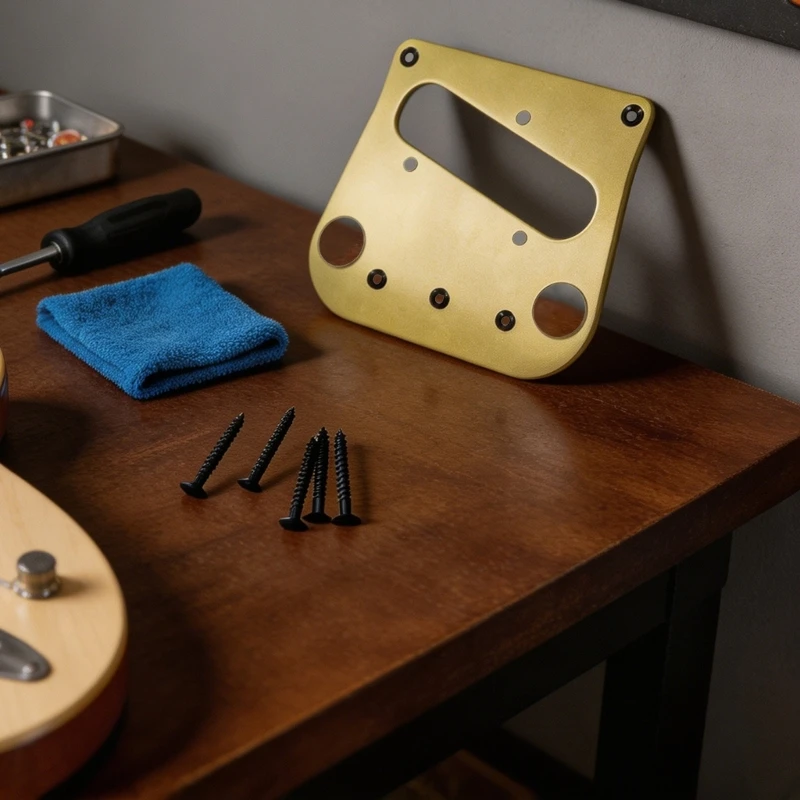 Electric Guitar Bridge Base Plate Adapter Metal Mounting Plate For Enhanced Tone And Stability Easy Installation 24BD