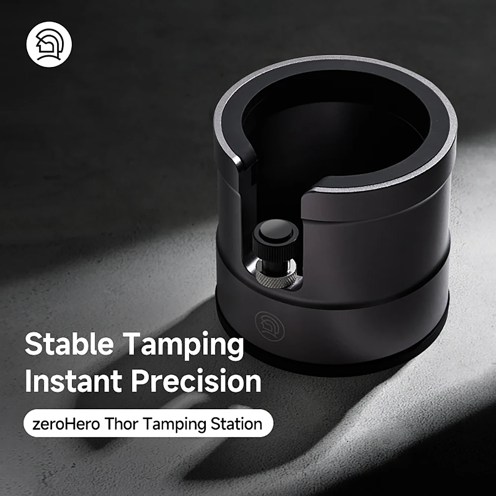 zeroHero Thor Espresso Tamping Station 58mm Adjustable Height for Home Barista Coffee Portafilter Brewing Tool and Accessory Set