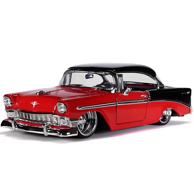 1:24 BEL AIR 1956 سبيكة سيارة Diecasts ولعبة المركبات نموذج سيارة مصغرة مقياس نموذج سيارة للأطفال