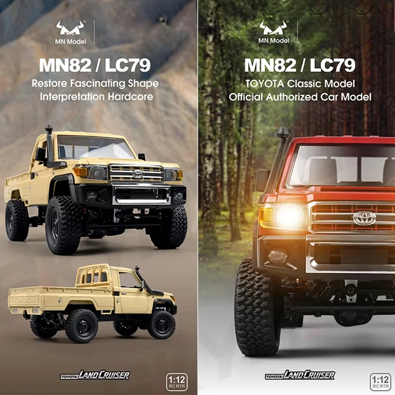 1:12 Scale 4WD RC Climbing Car MN82 Pro 82T - Toyota LC79 - High-Torque Powerful Off-Road Vehicle for Diverse Terrain