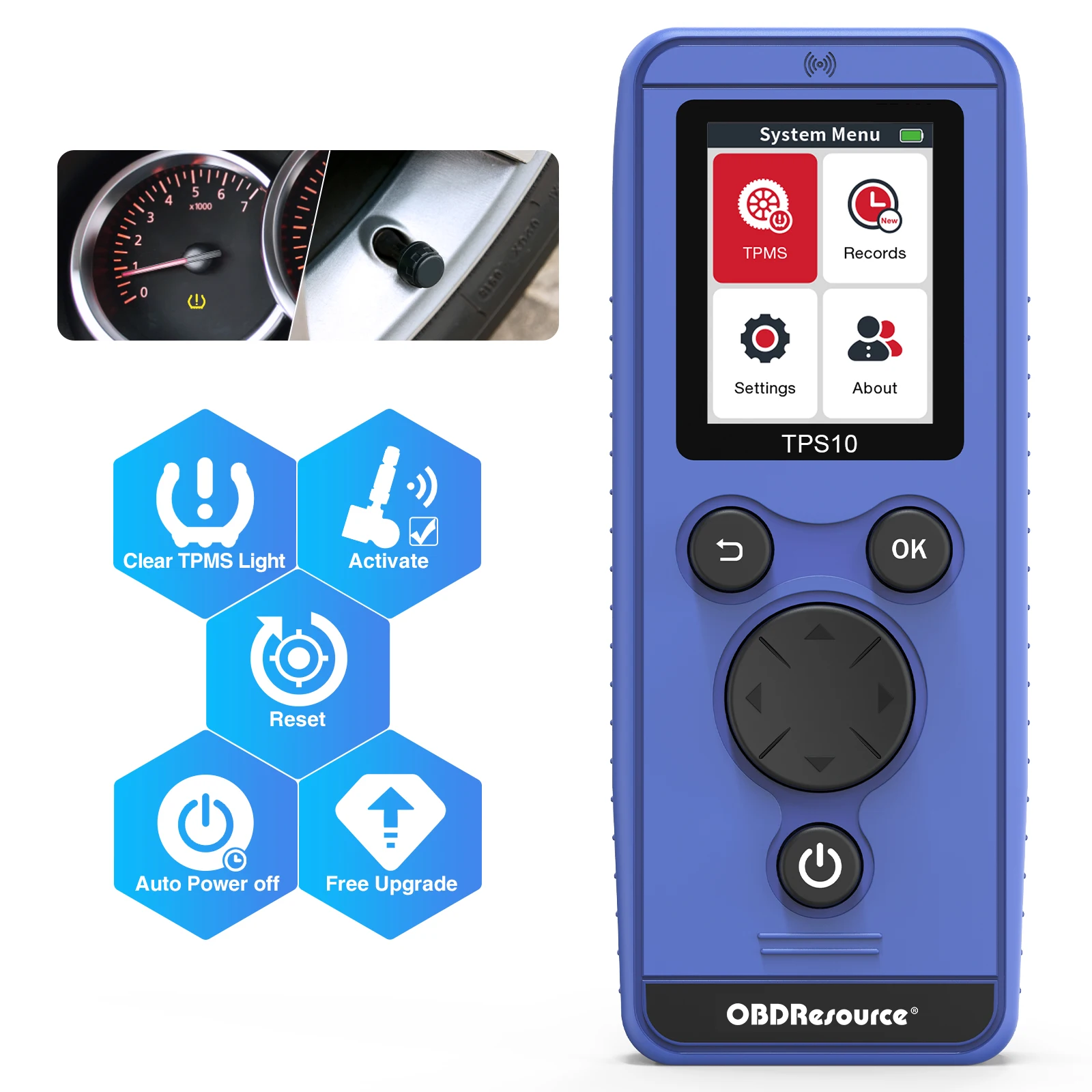 Universal TPMS Reset Tool TPS10 For BM-W Au-di Je-ep Mits-ubishi Auto Tire Pressure Monitoring System Diagnostic Security Tool