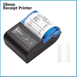 Thermal Printer Mini Portable Printer 58MM Mobile Pocket Bluetooth Wireless Receipt Printer Window Android iOS For Small Busines