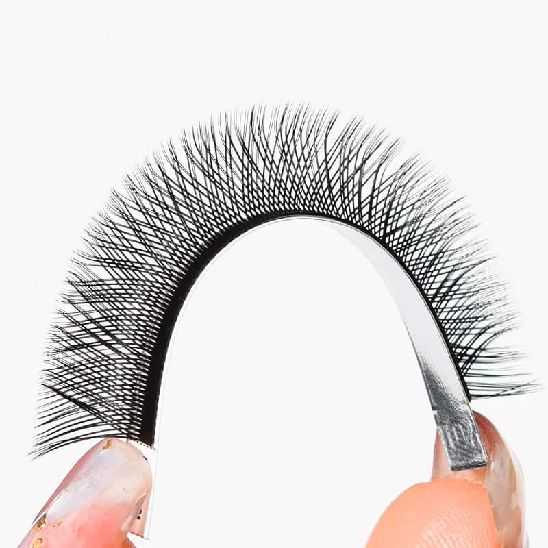 SENSE LASHES YY Shape Eyelash 16 Rows Matte Black Premade Volume Fans Faux Mink Natural Soft Eyelashes Extension Makeup Tool