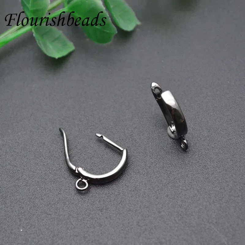 Nickle Free Anti-rust Black Gun Metal Earring Hooks Women Jewelry Making Components 30pieces