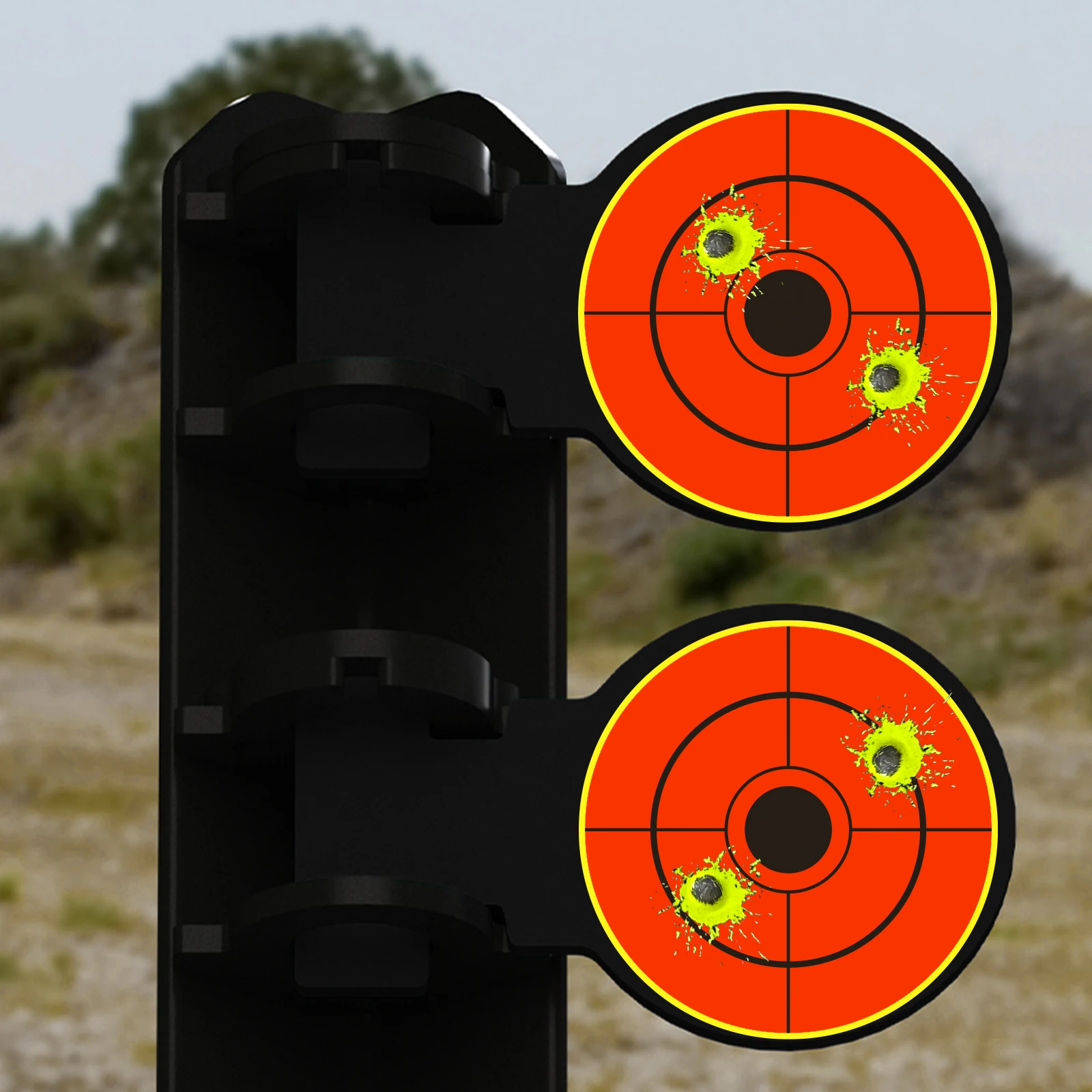 4 pollici 100 pezzi croce nera rotonda accurata schizzi pratica di tiro adesivi bersagli fluorescenti forniture per allenamento bersagli adesivi etichetta laminata a colori fluorescenti (può essere utilizzata per la pratica della pistola reale con la pratica della pistola ad aria compressa) Obiettivi centrali