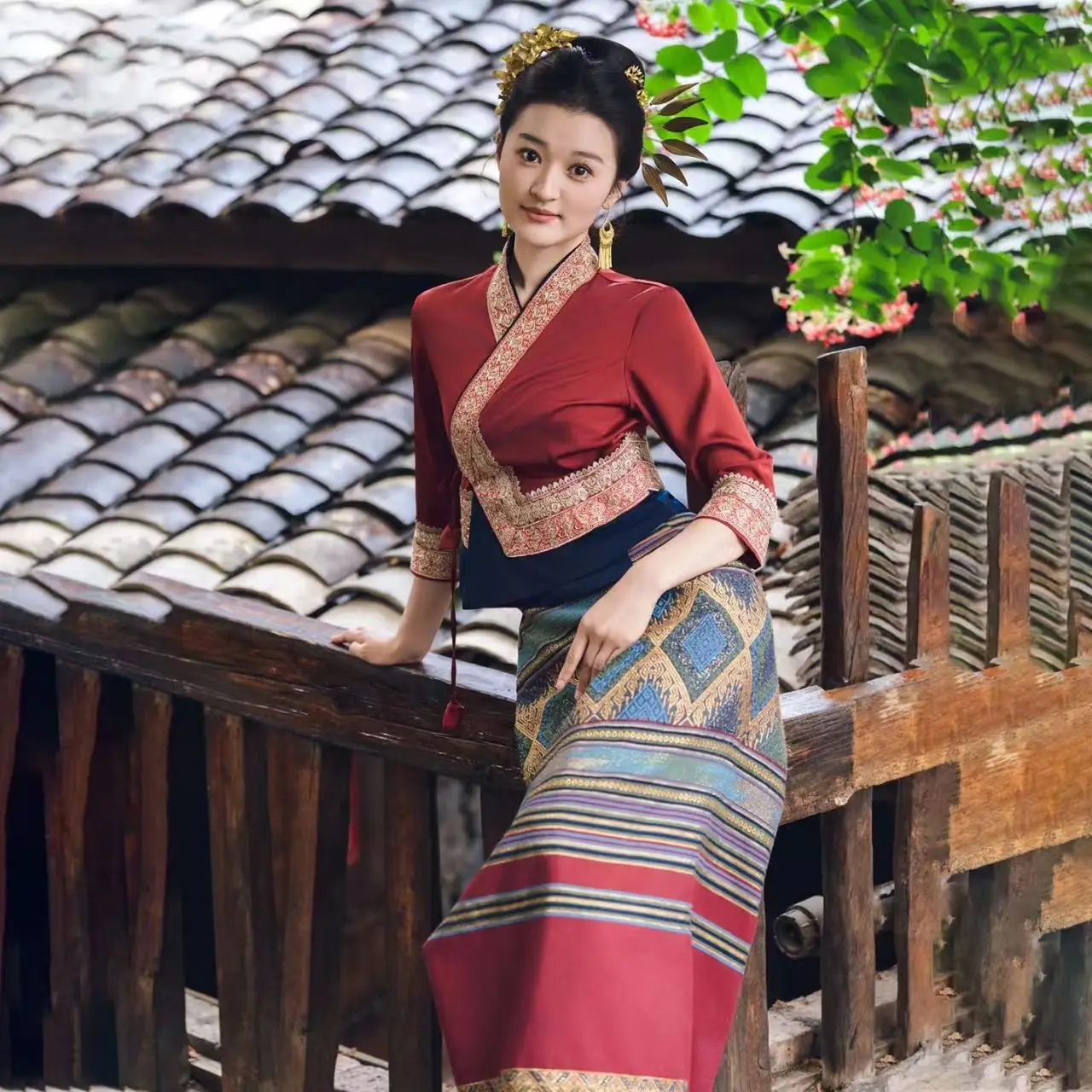 

Chinese Ethnic Style Vintage Chinese Hanfu Suit Women Festival Costume for Travel Photoshoot Cosplay Suit Travel Performance