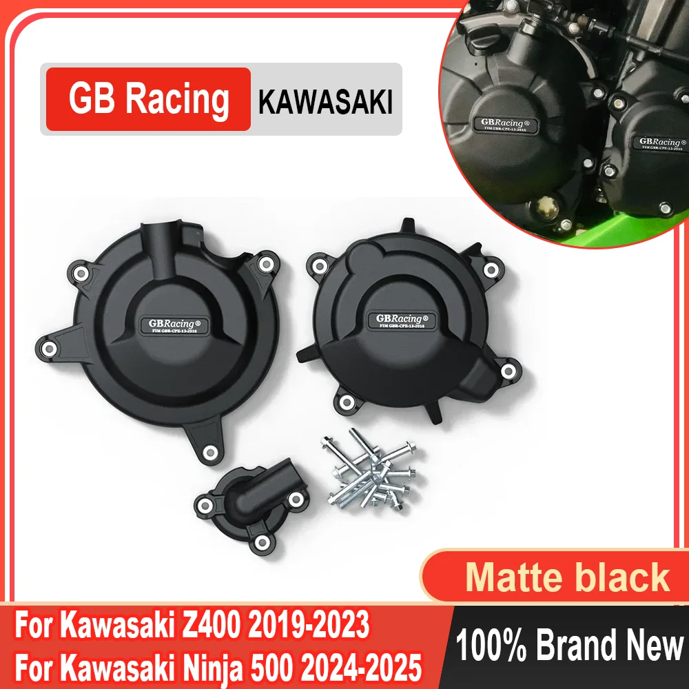 

Защитная крышка двигателя мотоцикла для Kawasaki Ninja 400 2018-2023 Ninja 500 2024-2025 Z400 2019-2023 GBRacing