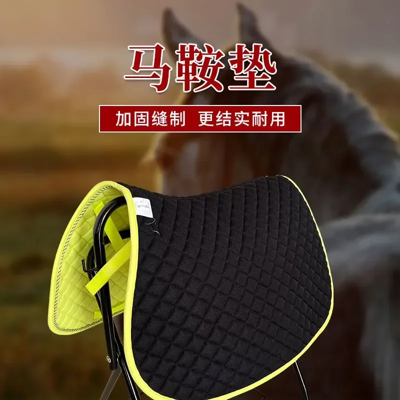 Saddle sweat drawer sweat pad shock absorber saddle pad firmly fits warm equestrian protective gear flannel sponge breathable